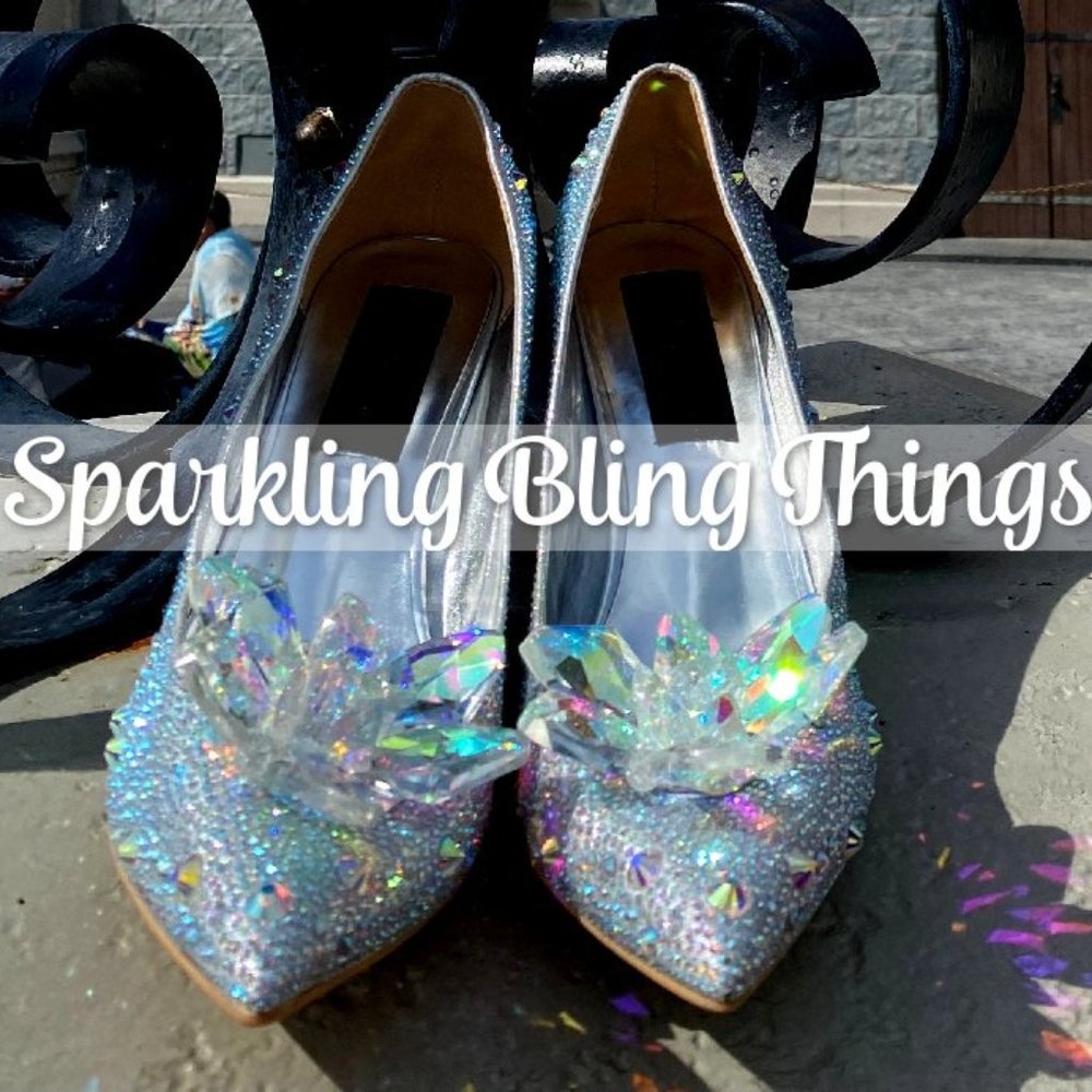 NEW Sparkling Bling Swarovski Crystal Rhinestone Cinderella Wedding Shoe… - Picture 4 of 5